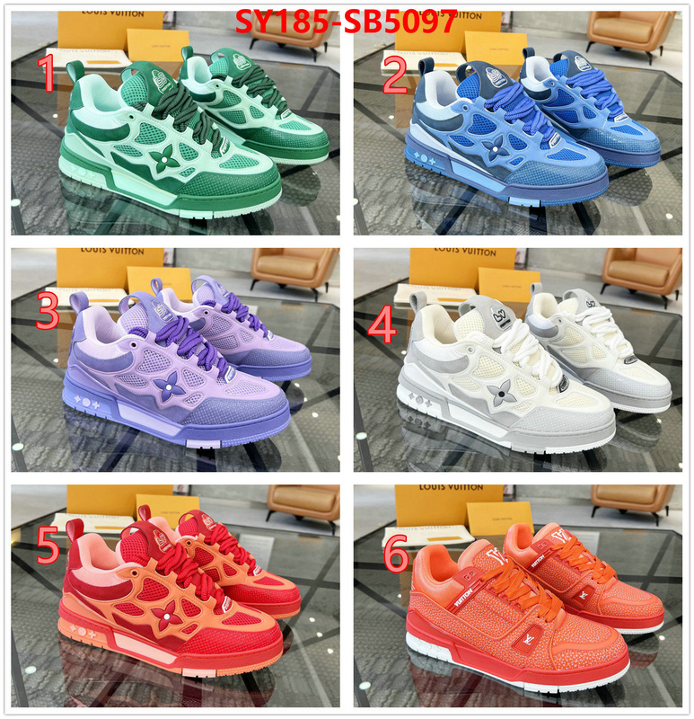 Men Shoes-LV top perfect fake ID: SB5097 $: 185USD