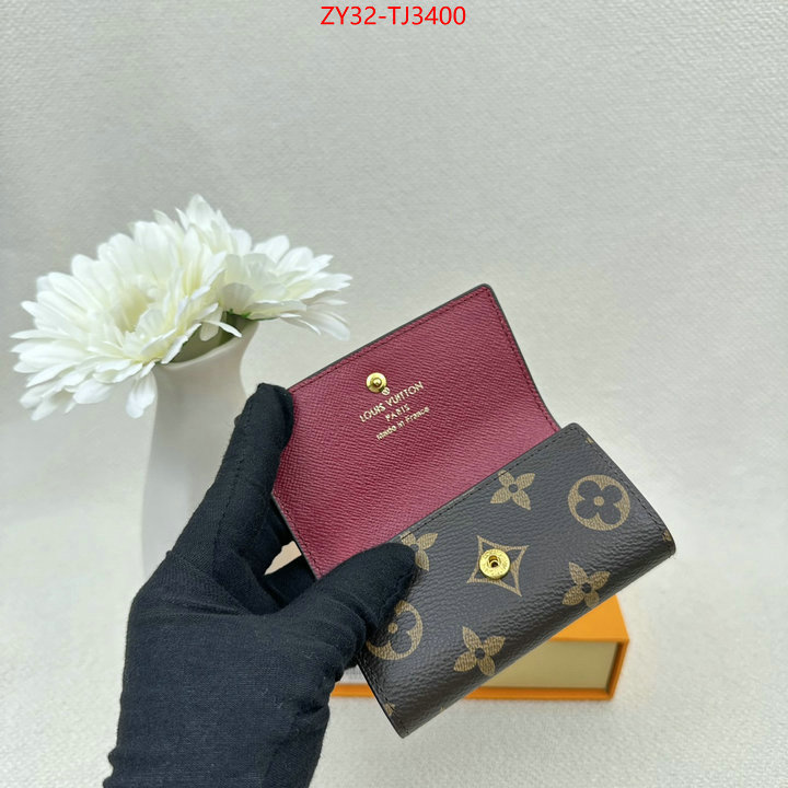 LV Bags(4A)-Wallet what ID: TJ3400 $: 32USD,