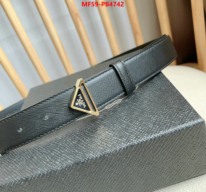 Belts-Prada how to start selling replica ID: PB4742 $: 59USD