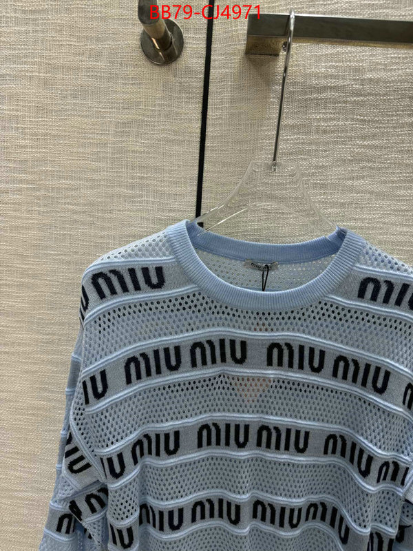 Clothing-MIU MIU top fake designer ID: CJ4971 $: 79USD