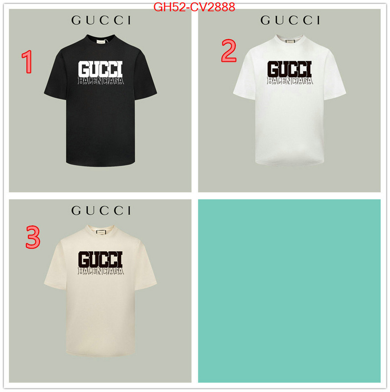Clothing-Gucci best luxury replica ID: CV2888 $: 52USD