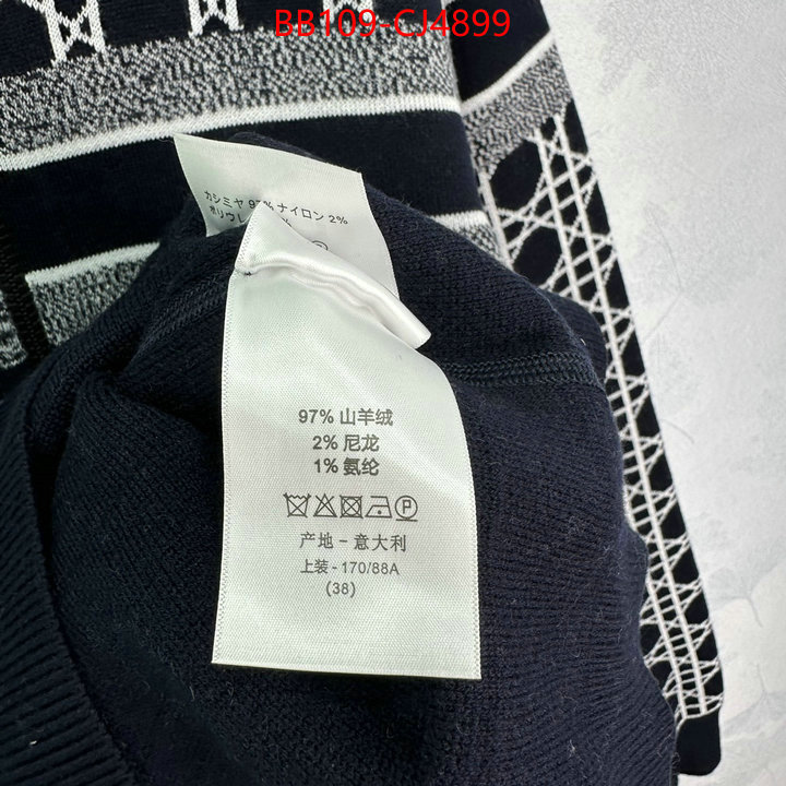 Clothing-Dior the quality replica ID: CJ4899 $: 109USD