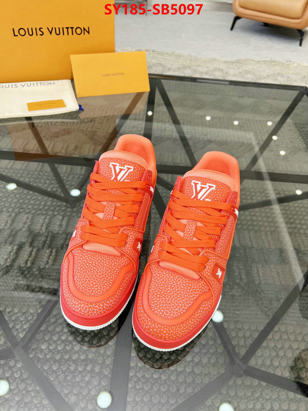 Men Shoes-LV top perfect fake ID: SB5097 $: 185USD