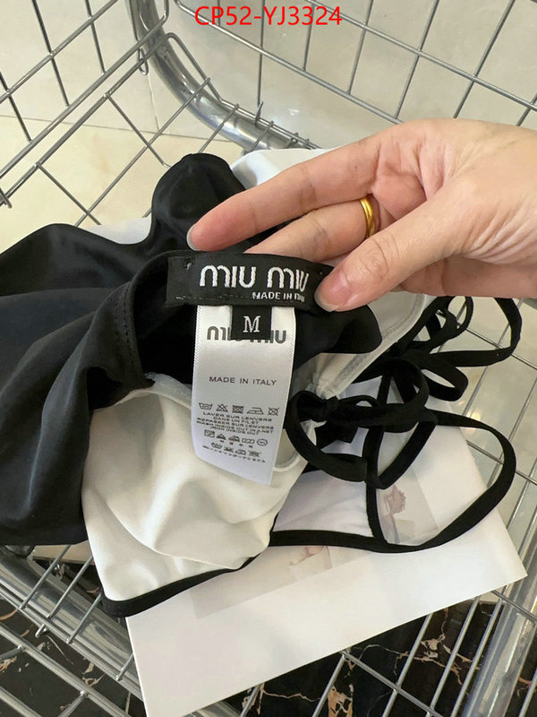 Swimsuit-Miu Miu top sale ID: YJ3324 $: 52USD
