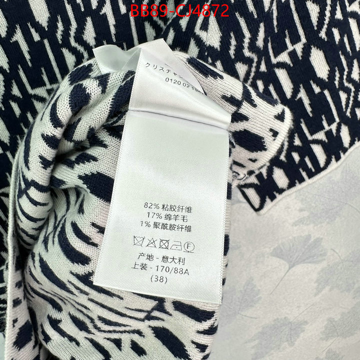 Clothing-Dior shop designer replica ID: CJ4872 $: 89USD