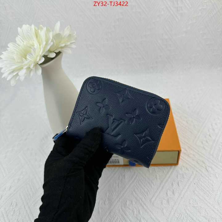 LV Bags(4A)-Wallet how to find designer replica ID: TJ3422 $: 32USD,