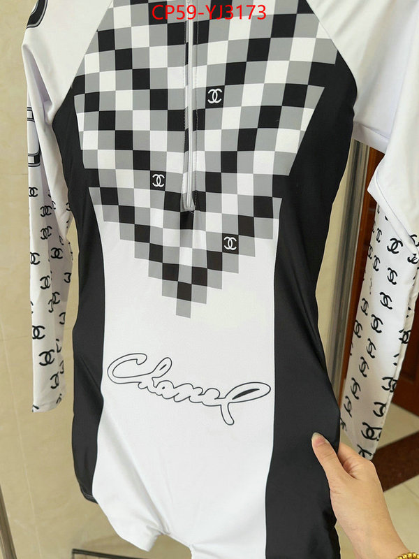 Swimsuit-Chanel can you buy knockoff ID: YJ3173 $: 59USD
