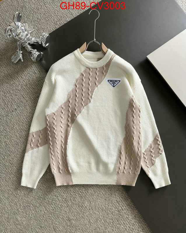 Clothing-Prada how quality ID: CV3003 $: 89USD