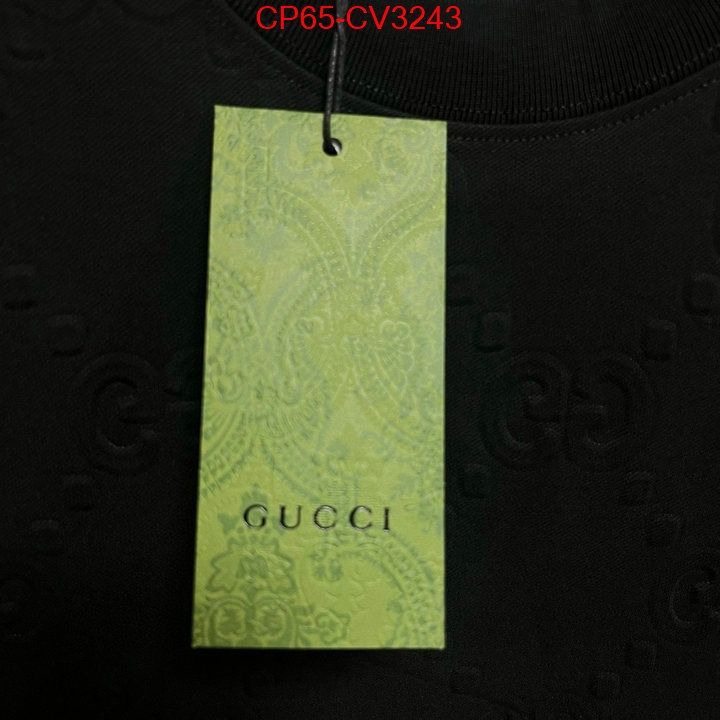 Clothing-Gucci replica wholesale ID: CV3243 $: 65USD