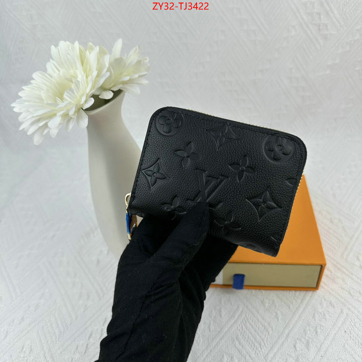 LV Bags(4A)-Wallet how to find designer replica ID: TJ3422 $: 32USD,