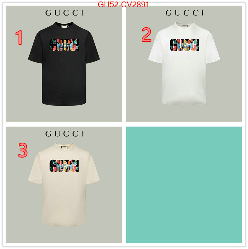 Clothing-Gucci replica designer ID: CV2891 $: 52USD