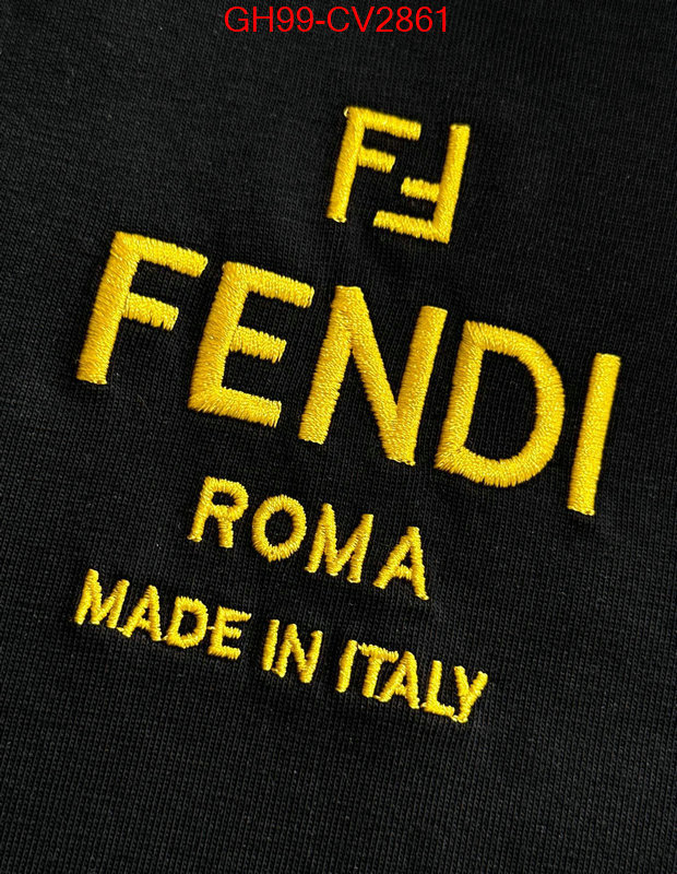 Clothing-Fendi brand designer replica ID: CV2861 $: 99USD