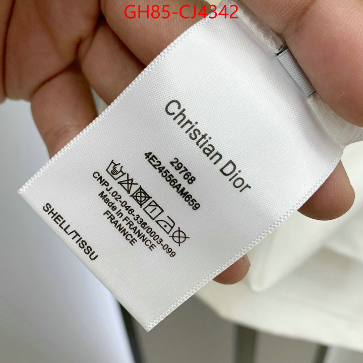 Clothing-Dior shop cheap high quality 1:1 replica ID: CJ4342 $: 85USD