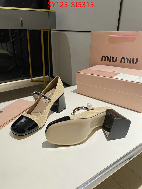 Women Shoes-Miu Miu luxury fake ID: SJ5315 $: 125USD