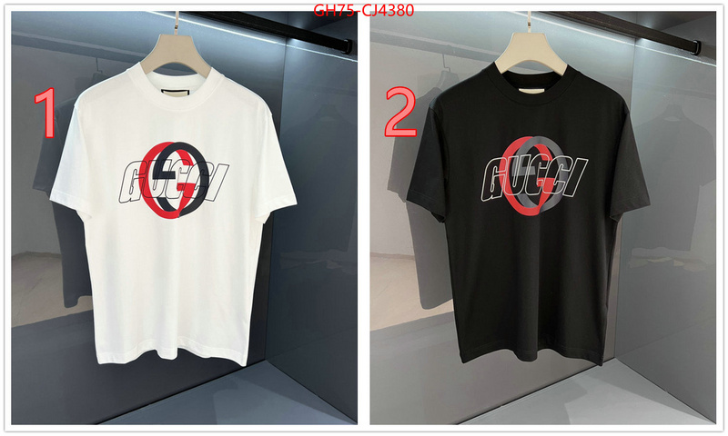 Clothing-Gucci sellers online ID: CJ4380 $: 75USD