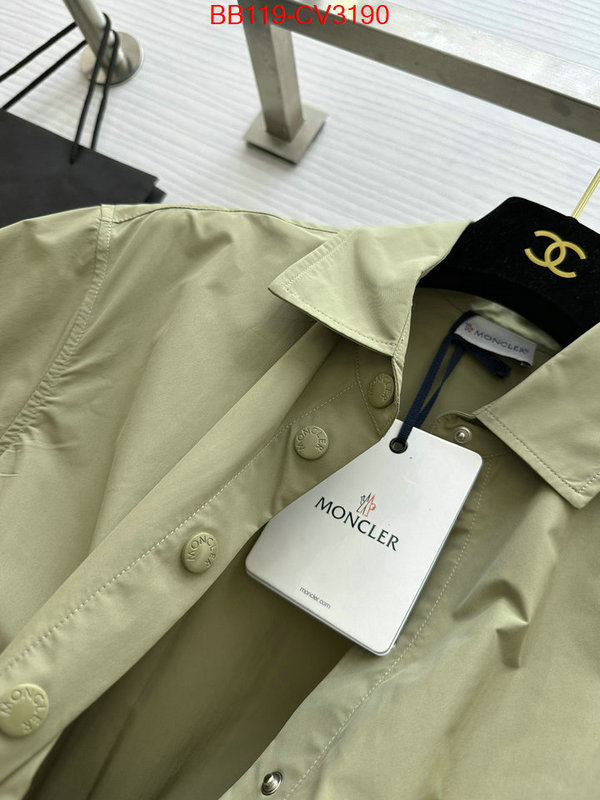 Clothing-Moncler buy best high-quality ID: CV3190 $: 119USD