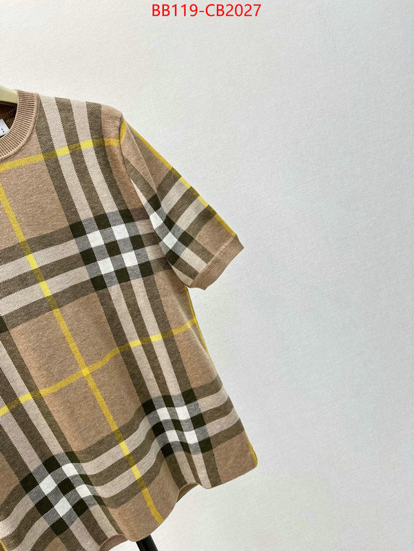 Clothing-Burberry quality aaaaa replica ID: CB2027 $: 119USD