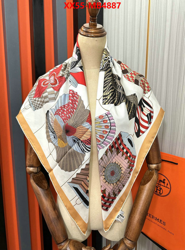 Scarf-Hermes top quality fake ID: MB4887 $: 55USD