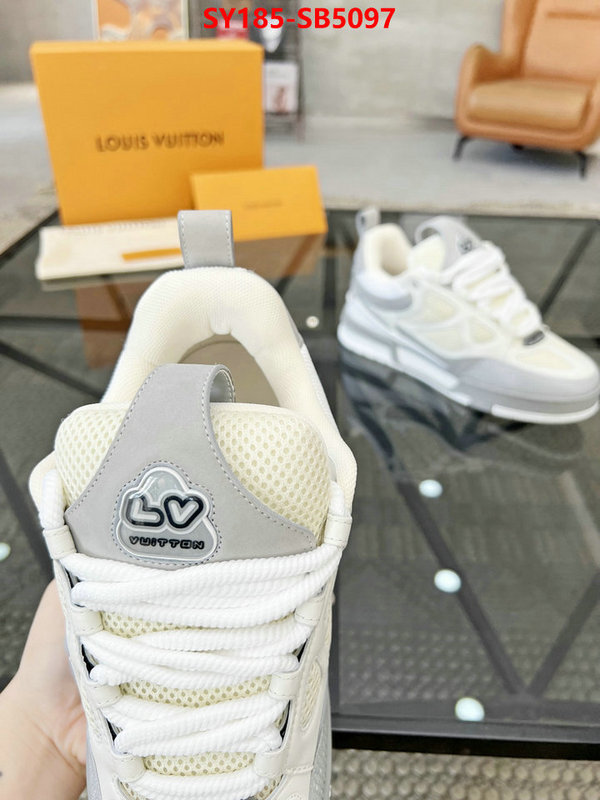 Men Shoes-LV top perfect fake ID: SB5097 $: 185USD