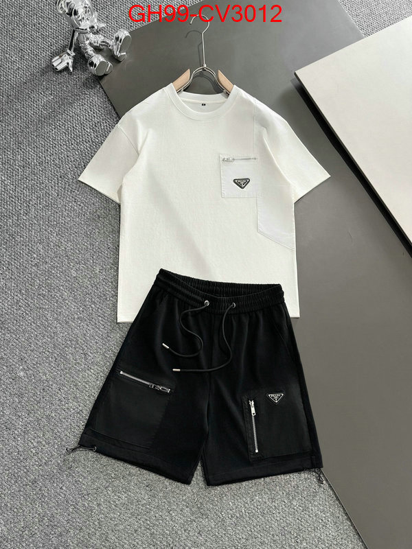 Clothing-Prada designer wholesale replica ID: CV3012 $: 99USD