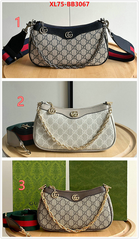 Gucci Bags(4A)-Crossbody- best like ID: BB3067 $: 75USD,