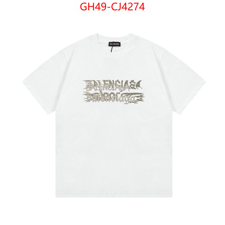 Clothing-Balenciaga 2024 perfect replica designer ID: CJ4274 $: 49USD