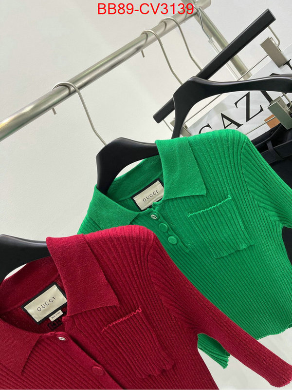 Clothing-Gucci buy best quality replica ID: CV3139 $: 89USD