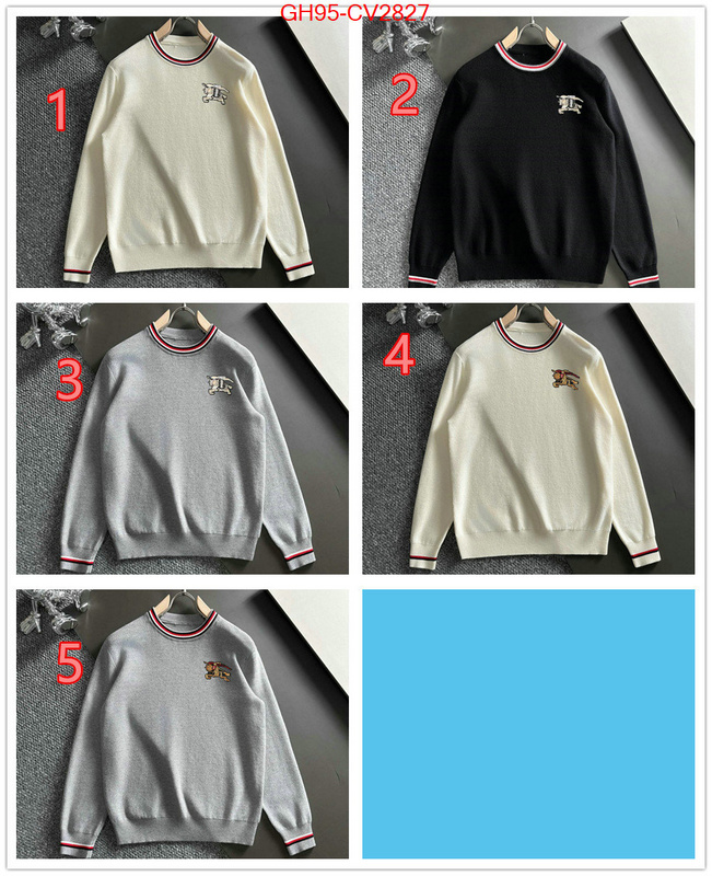 Clothing-Burberry designer fake ID: CV2827 $: 95USD