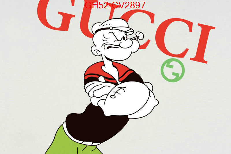 Clothing-Gucci top 1:1 replica ID: CV2897 $: 52USD