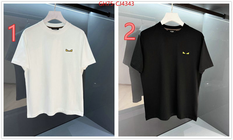 Clothing-Fendi wholesale 2024 replica ID: CJ4343 $: 75USD