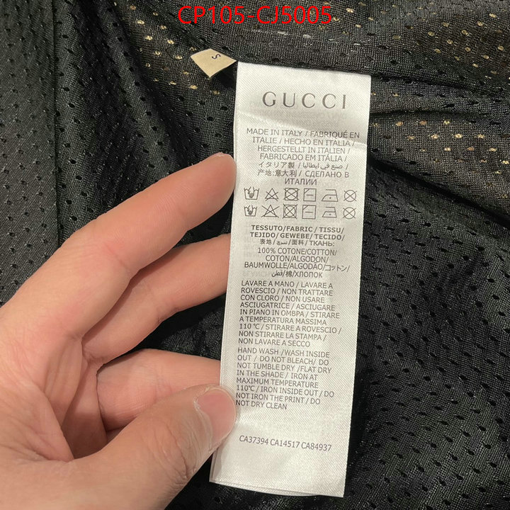 Clothing-Gucci best quality replica ID: CJ5005 $: 105USD