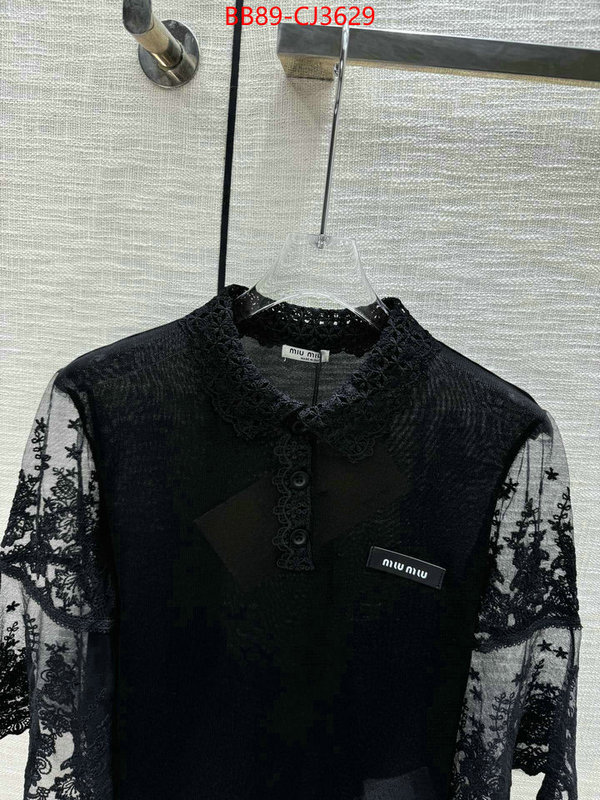Clothing-MIU MIU best wholesale replica ID: CJ3629 $: 89USD
