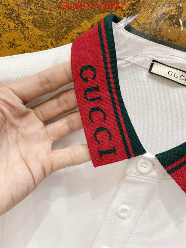 Clothing-Gucci replica designer ID: CV2927 $: 89USD