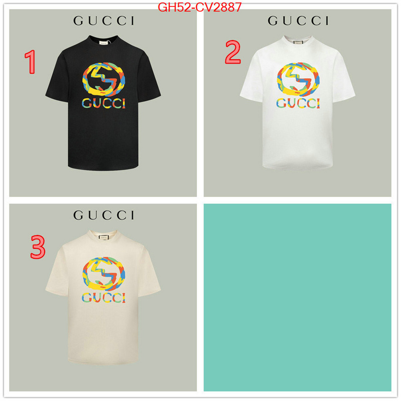 Clothing-Gucci can you buy knockoff ID: CV2887 $: 52USD