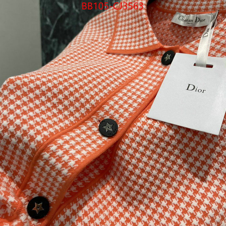 Clothing-Dior replicas buy special ID: CJ3563 $: 105USD