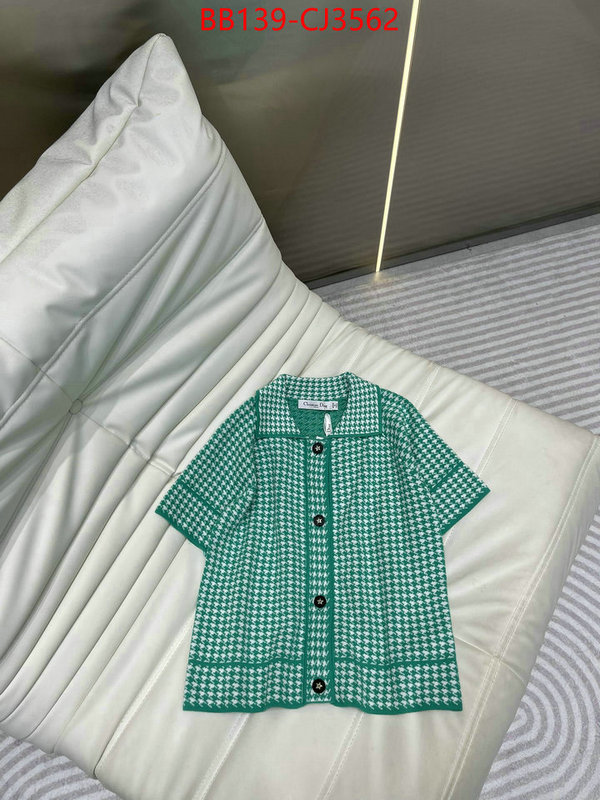 Clothing-Dior luxury fashion replica designers ID: CJ3562 $: 139USD