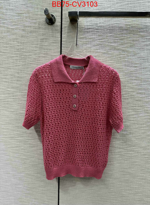 Clothing-Dior designer 7 star replica ID: CV3103 $: 75USD