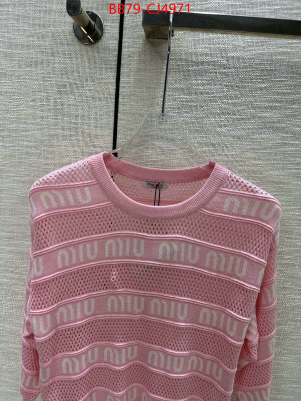 Clothing-MIU MIU top fake designer ID: CJ4971 $: 79USD