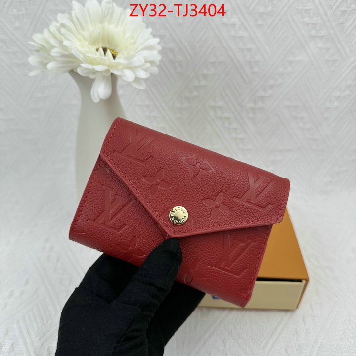 LV Bags(4A)-Wallet fake aaaaa ID: TJ3404 $: 32USD,