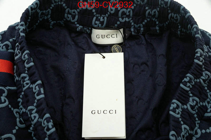 Clothing-Gucci wholesale replica shop ID: CV2932 $: 59USD