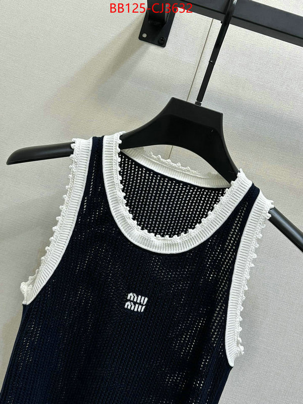 Clothing-MIU MIU wholesale 2024 replica ID: CJ3632 $: 125USD
