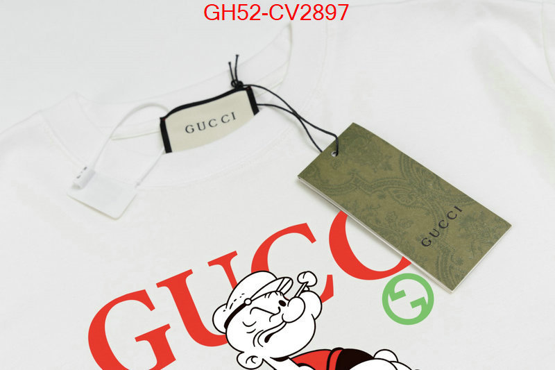 Clothing-Gucci top 1:1 replica ID: CV2897 $: 52USD