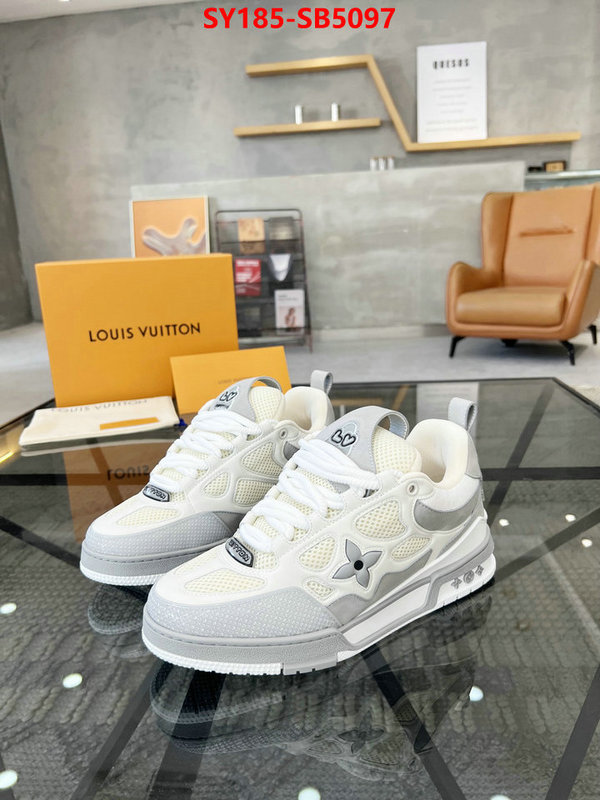 Men Shoes-LV top perfect fake ID: SB5097 $: 185USD