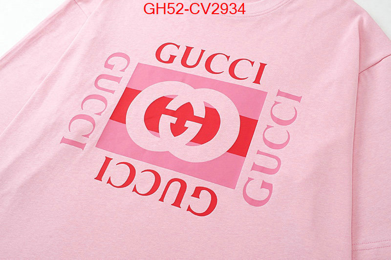 Clothing-Gucci luxury fashion replica designers ID: CV2934 $: 52USD