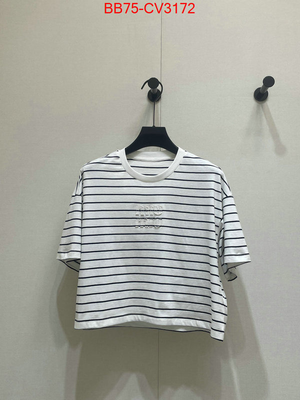 Clothing-MIU MIU luxury fake ID: CV3172 $: 75USD
