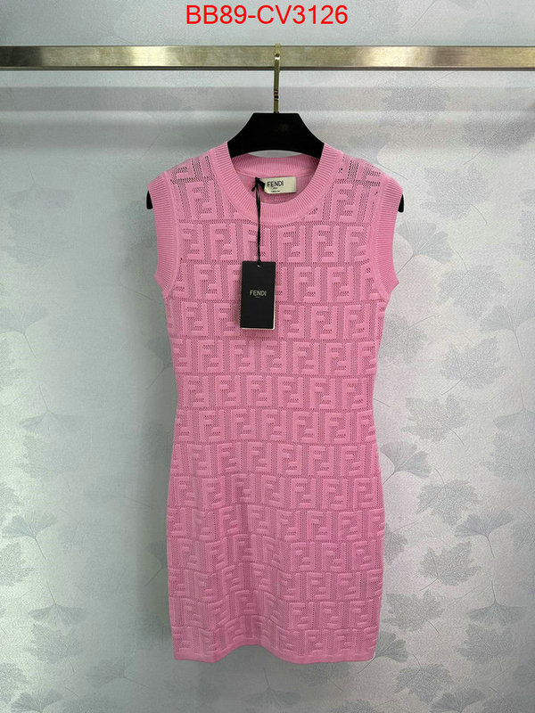 Clothing-Fendi wholesale replica shop ID: CV3126 $: 89USD