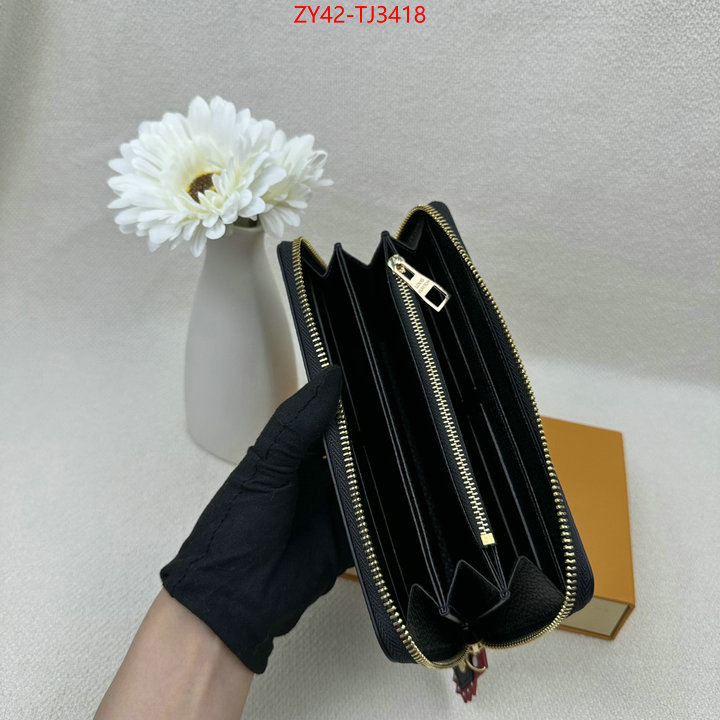 LV Bags(4A)-Wallet where quality designer replica ID: TJ3418 $: 42USD,