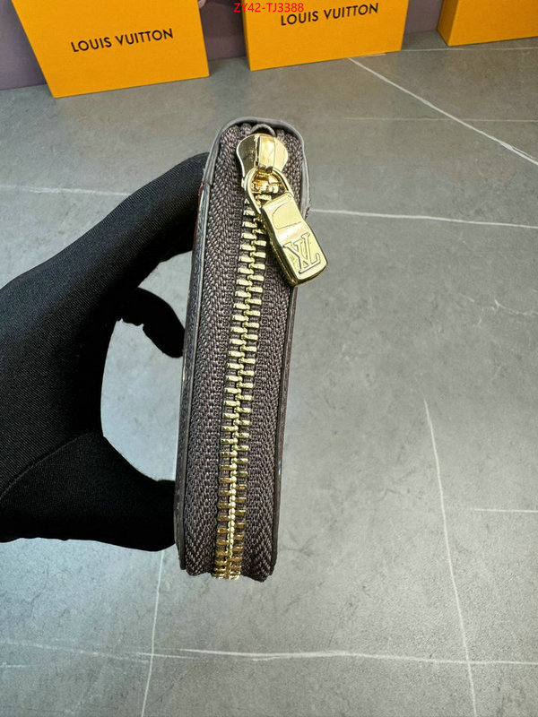 LV Bags(4A)-Wallet outlet sale store ID: TJ3388 $: 42USD,