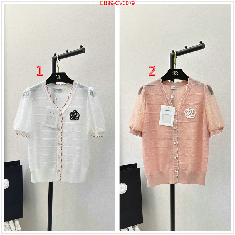 Clothing-Chanel wholesale replica shop ID: CV3079 $: 89USD