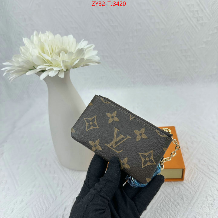 LV Bags(4A)-Wallet shop designer ID: TJ3420 $: 32USD,